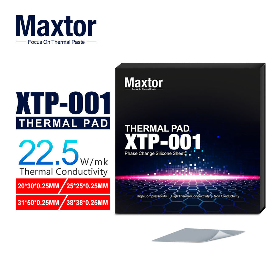 Maxtor XTP-001 Phase Change Material — 22.5 W/mK, 0.25 mm