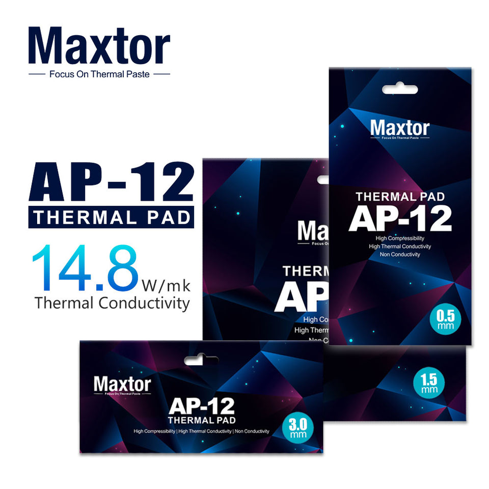 Maxtor AP-12 Thermal Pad 14.8 W/mK for GPU VRAM and Laptop Repair
