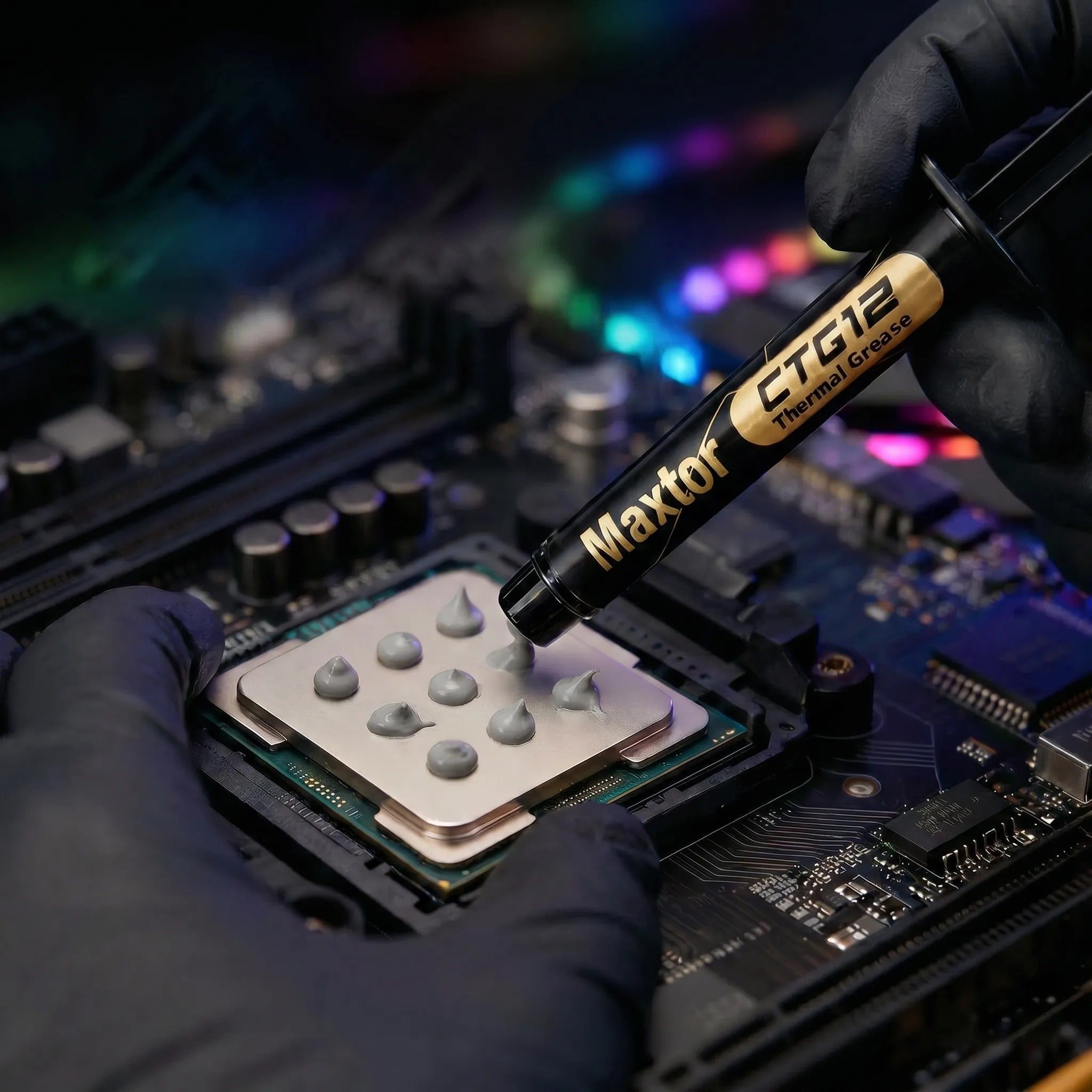 DIY PC CPU and GPU thermal grease contact surfaces